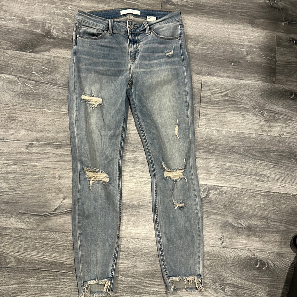 Distressed jeans